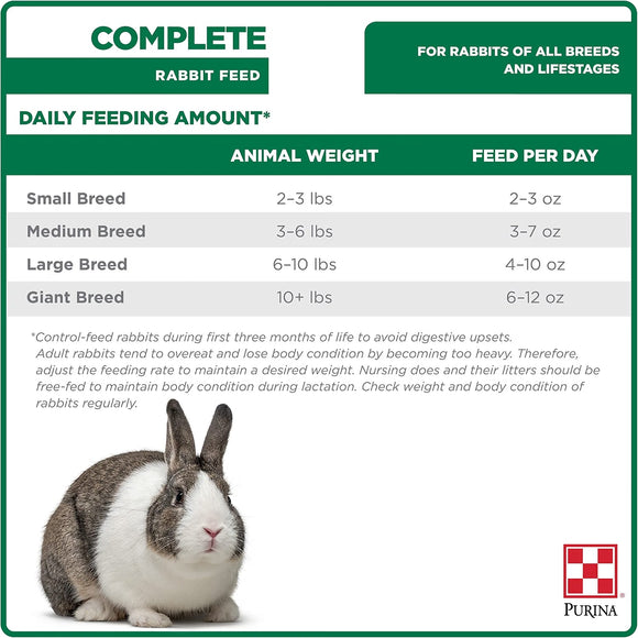 Purina Rabbit Chow Complete Pellet Feed - Small Animal Food 5