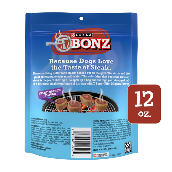 Purina TBONZ Filet Mignon Flavor Soft & Chewy Dog Treats - Dog Treats 8