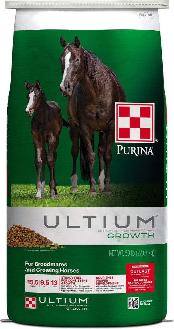 Purina Ultium Growth Horse Feed 50-lb - Horse Feed & Treats 1