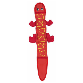 Outward Hound Fire Biterz Lizard 3 Squeaker Red Dog Toy (Large)