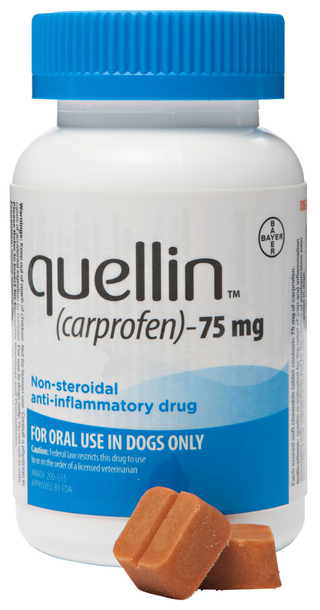 Quellin (Carprofen) Soft Chews for Dogs, 75mg