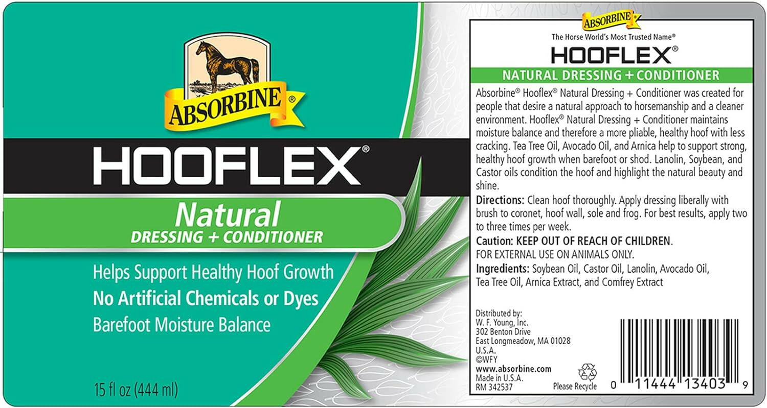 Absorbine Hooflex All Natural Dressing And Conditioner For Horses (15 oz)