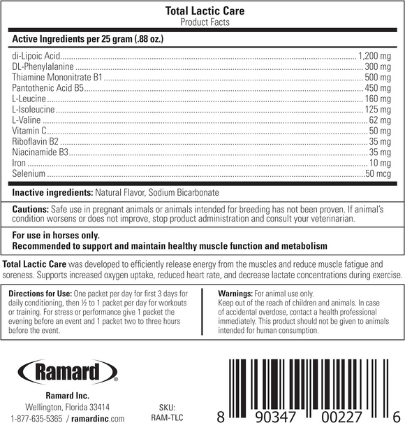 Ramard Total Lactic Care Horse Supplement (25g) - Horse Vitamins & Supplements 6