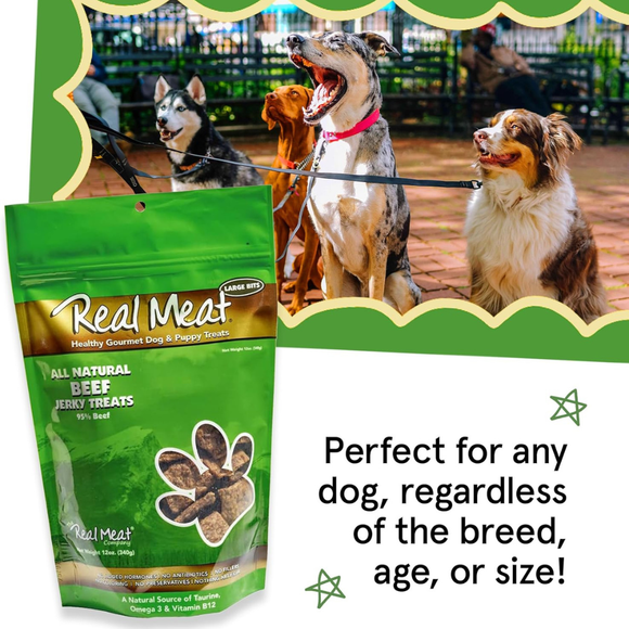 Real Meat All Natural Beef Jerky Treats for Dogs - Dog Treats 4