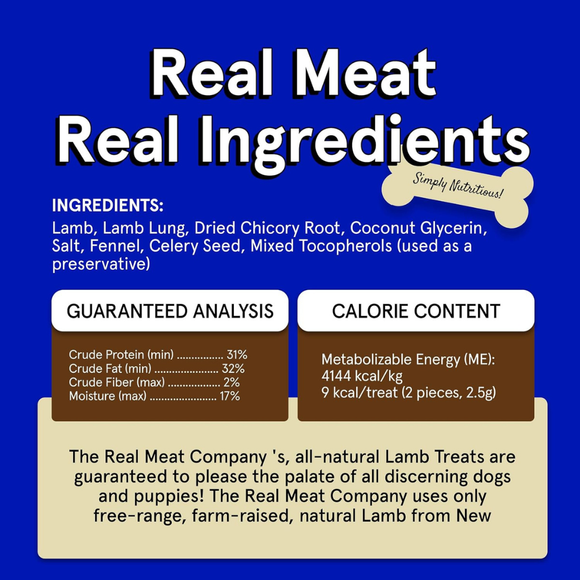 Real Meat All Natural Lamb Jerky Treats for Dogs - Dog Treats 4
