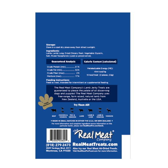 Real Meat All Natural Lamb Jerky Treats for Dogs - Dog Treats 5