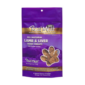 Real Meat All Natural Lamb & Liver Jerky Treats for Dogs - 4 oz - Dog Treats 1