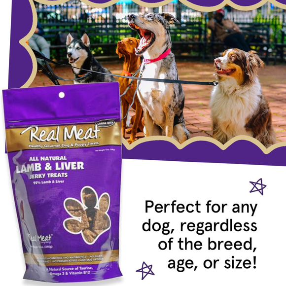 Real Meat All Natural Lamb & Liver Jerky Treats for Dogs - Dog Treats 8
