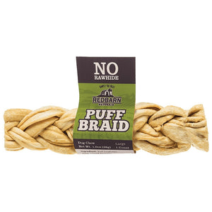Red Barn Puff Braid Dog Chews Large - Dog Treats 1