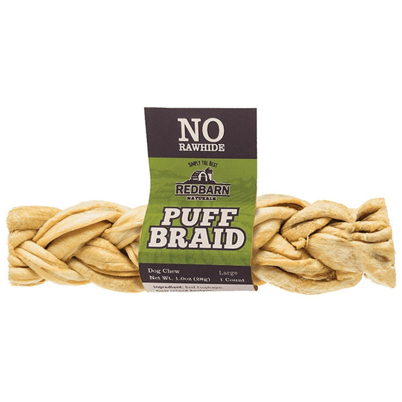 Red Barn Puff Braid Dog Chews Large - Dog Treats 1