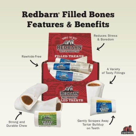 Redbarn Cheese & Bacon Filled Bone for Dogs 