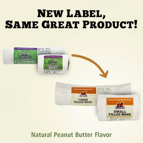 Redbarn Peanut Butter Filled Bone for Dogs (Peanut Butter)