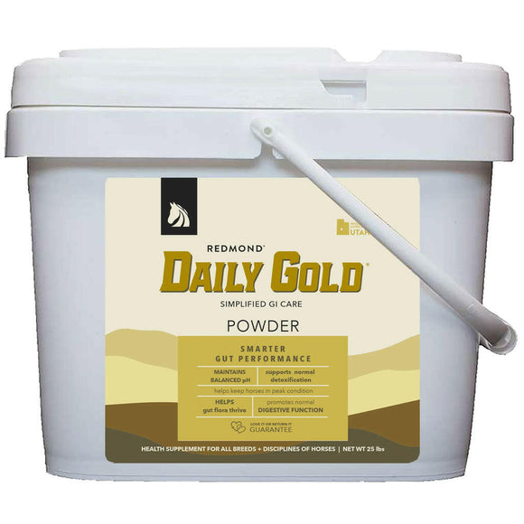 Redmond Daily Gold Natural Stress Relief for Horses - 25 lb bucket - Horse Vitamins & Supplements 12