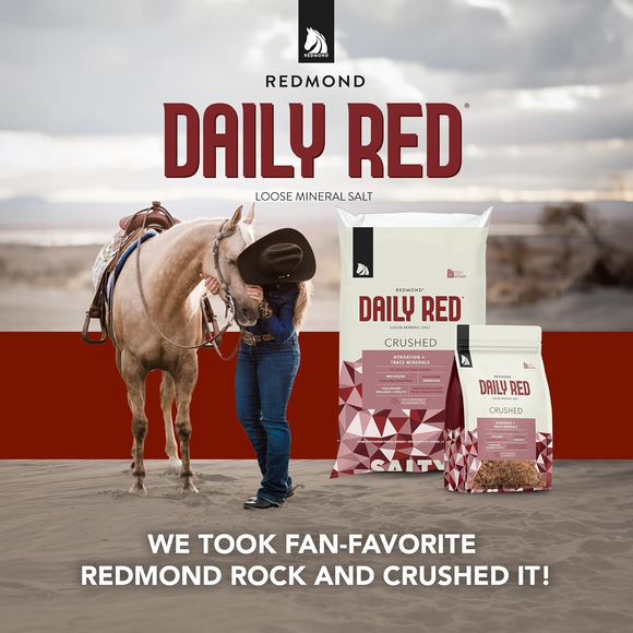 Redmond Daily Red Crushed Loose Mineral Salt For Horses - Horse Vitamins & Supplements 6