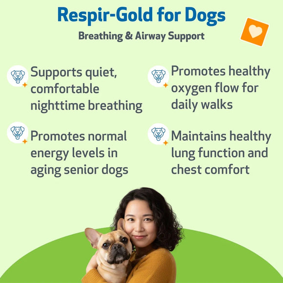 Respir-Gold - For Easy Breathing in Dogs (2 oz) - Dog Supplements & Vitamins 13