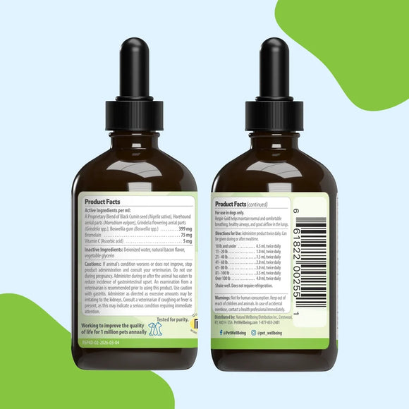Respir-Gold - For Easy Breathing in Dogs (2 oz) - Dog Supplements & Vitamins 3