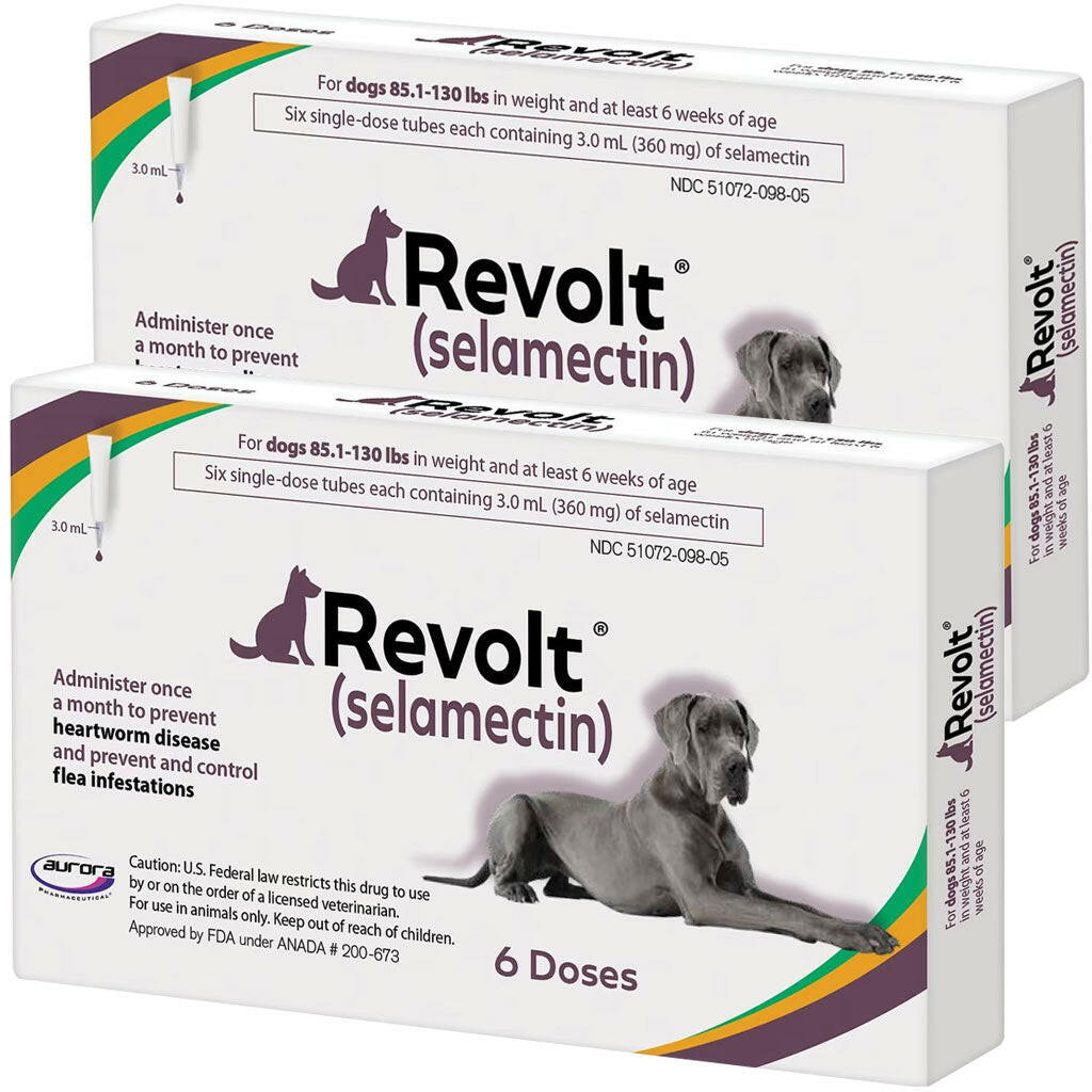 Buy Revolt Selamectin for Dogs 85.1–130 lbs – Trusted by Vets