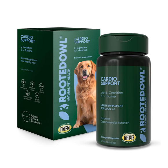 Rooted Owl Natural Cardio Support Supplement for Dogs (60 capsules) - Pets Vitamins & Supplements 1