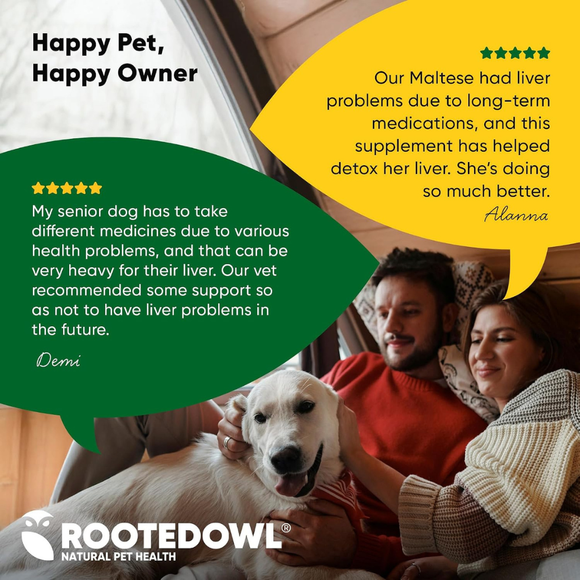 Rooted Owl Natural Liver Support Supplement for Dogs (60 capsules) - Pets Vitamins & Supplements 7