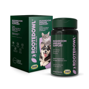 Rooted Owl Natural Mushroom Immune Support Supplement for Dogs & Cats (60 capsules) - Pets Vitamins & Supplements 1