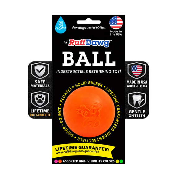 Ruff Dawg Ball Indestructible Dog Toy Assorted Colors - Ball MD - Dog Toys 1