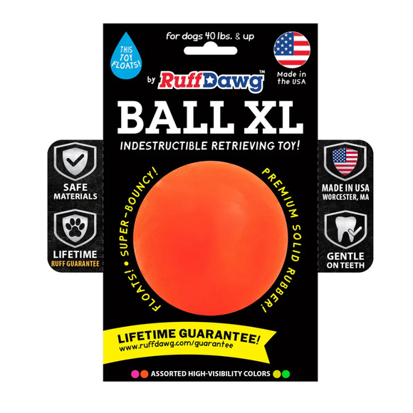 Ruff Dawg Ball Indestructible Dog Toy Assorted Colors - Ball XL - Dog Toys 8