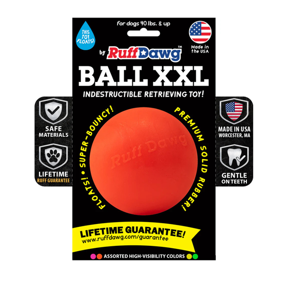 Ruff Dawg Ball Indestructible Dog Toy Assorted Colors - Ball XXL - Dog Toys 9