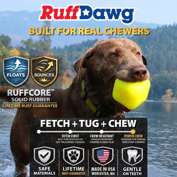 Ruff Dawg Dawg-Cube Indestructible Dog Toy Assorted Colors - Dog Toys 2