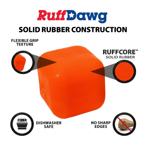 Ruff Dawg Dawg-Cube Indestructible Dog Toy Assorted Colors - Dog Toys 3