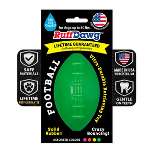 Ruff Dawg Football Ultra Durable Dog Toy Assorted Colors - Small - Dog Toys 1