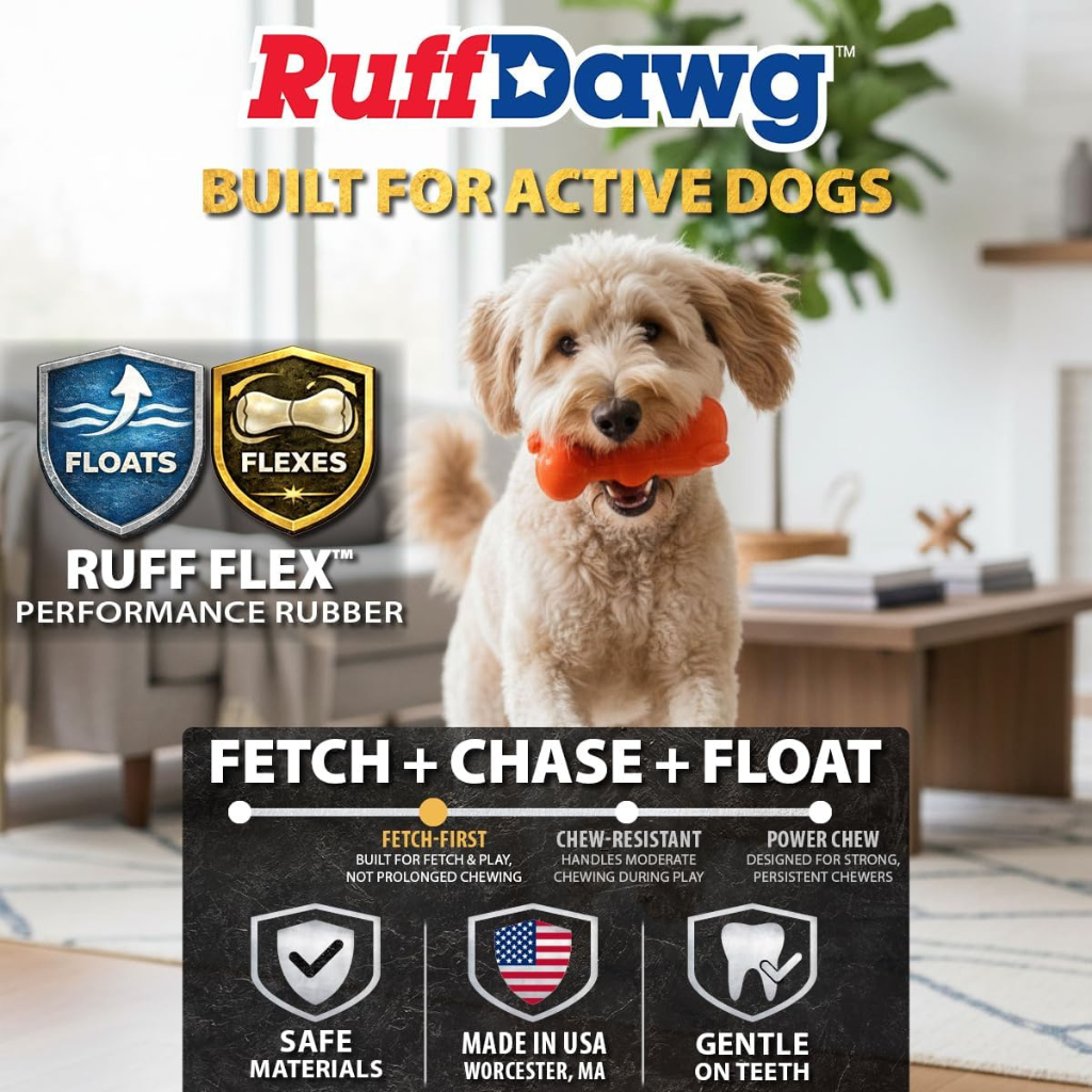 Ruff Dawg Gummy Bear Crunch Durable Dog Toy Assorted Colors