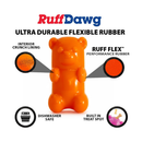 Ruff Dawg Gummy Bear Crunch Durable Dog Toy Assorted Colors - Dog Toys 3
