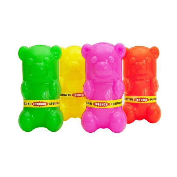 Ruff Dawg Gummy Bear Crunch Durable Dog Toy Assorted Colors - Dog Toys 1