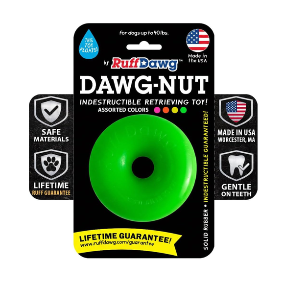 Ruff Dawg Dawg-Nut Indestructible Dog Toy Assorted Colors - Regular - Dog Toys 1