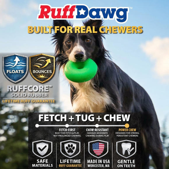 Ruff Dawg Dawg-Nut Indestructible Dog Toy Assorted Colors - Dog Toys 5