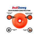 Ruff Dawg Dawg-Nut Indestructible Dog Toy Assorted Colors - Dog Toys 3