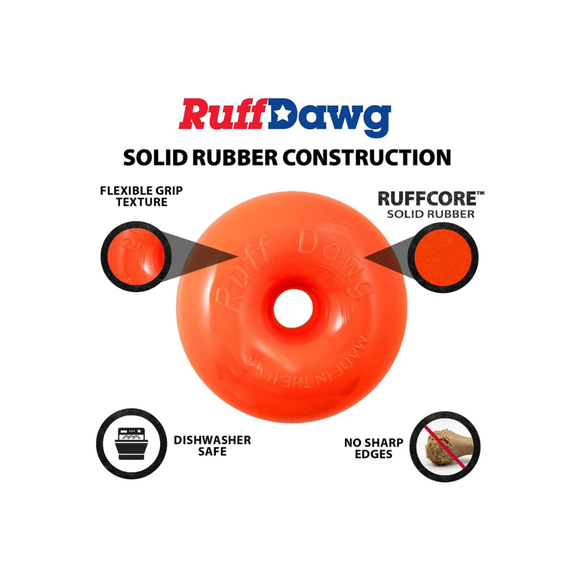 Ruff Dawg Dawg-Nut Indestructible Dog Toy Assorted Colors - Dog Toys 3