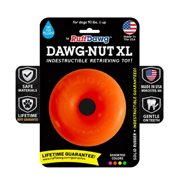 Ruff Dawg Dawg-Nut Indestructible Dog Toy Assorted Colors - X-Large - Dog Toys 6