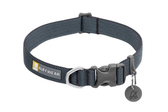 Ruffwear Hi & Light Dog Collar - Basalt Gray / 9’’-11’’ Neck - Leashes Collars & Training 12