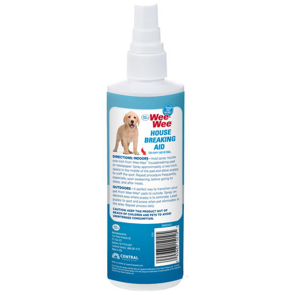 Four Paws Wee-Wee Housebreaking Aid Potty Training Spray For Puppies & Dogs (8 oz)