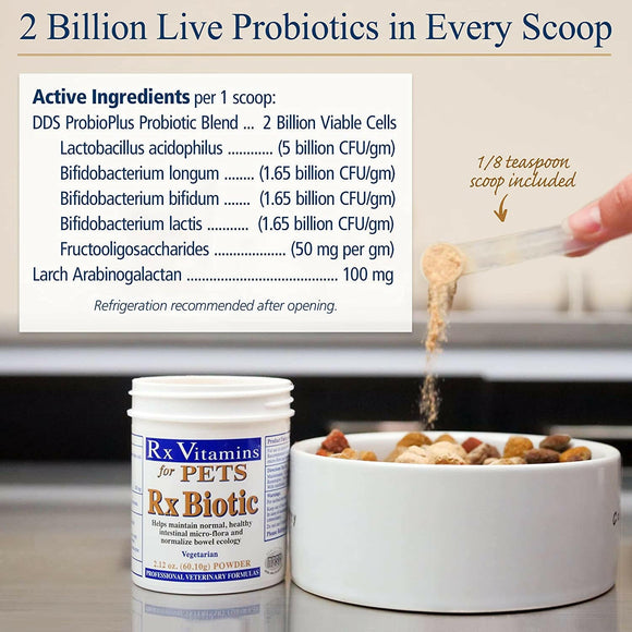 Rx Biotic Powder Digestive Supplement for Cats & Dogs - Dog Supplements & Vitamins 5