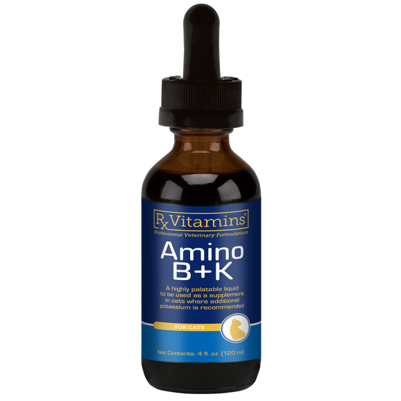 Rx Vitamins Amino B + K Kidney Support for Cats (4 oz) - Cat Supplements & Vitamins 1