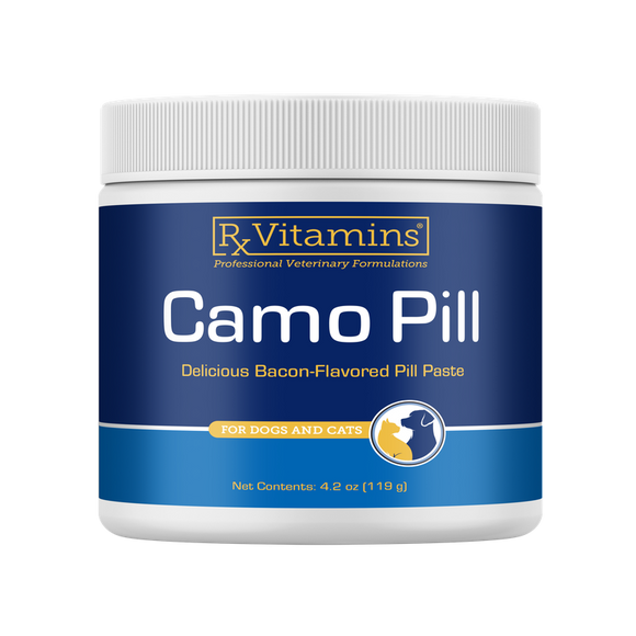 Rx Vitamins Camo Pill Bacon-Flavored Pill Paste for Dogs & Cats (4.2 oz) - Dog & Cat Supplements & Vitamins 1