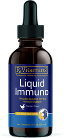 Rx Vitamins Liquid Immuno Immune Supplement for Cats & Dogs Chicken Flavor - Dog & Cat Supplements & Vitamins 1