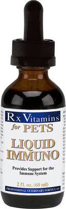 Rx Vitamins Liquid Immuno Immune Support for Cats & Dogs Bacon Flavor - 2-oz - Dog & Cat Supplements & Vitamins 4
