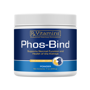 Rx Vitamins Phos-Bind Kidney Support Supplement For Dogs & Cats - 200g - Dog & Cat Supplements & Vitamins 1
