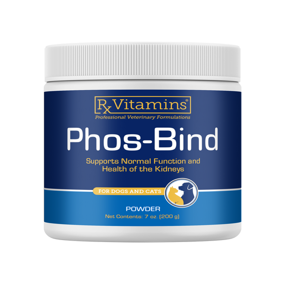 Rx Vitamins Phos-Bind Kidney Support Supplement For Dogs & Cats - 200g - Dog & Cat Supplements & Vitamins 1