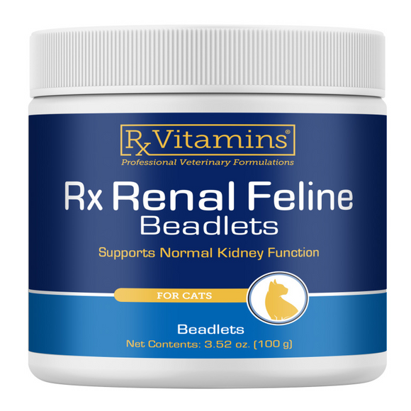 Rx Vitamins Rx Renal Feline Beadlets Kidney Support for Cats (3.52 oz) - Cat Supplements & Vitamins 1