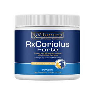 Rx Vitamins RxCoriolus Forte for Dogs & Cats 100-gram - Dog & Cat Supplements & Vitamins 1