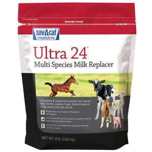 Sav-A-caf Ultra 24 Multi Species Milk Replacer 8-lb - Farm Animal Health Care & Wellness 1